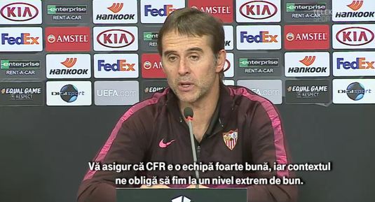 VIDEO Lopetegui e gata de duelul cu CFR Cluj: ”Contextul ne obligă să fim la un nivel foarte bun!”