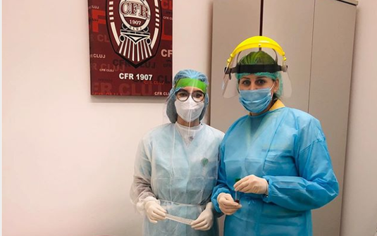 Jucătorii şi staff-ul tehnic al echipei CFR Cluj au fost testaţi pentru Sars-Cov-2: "Am sterilizat birourile şi vestiarele"