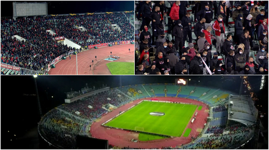VIDEO | Ce pandemie? 12.000 de fani ai lui ŢSKA Sofia au făcut atmosferă la meciul cu CFR Cluj. Imaginile momentului vin din Bulgaria
