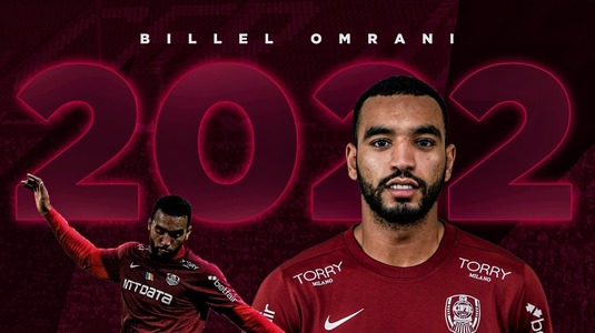 OFICIAL | Billel Omrani a semnat cu CFR Cluj noul contract! Noua înţelegere a atacantului cu campioana României