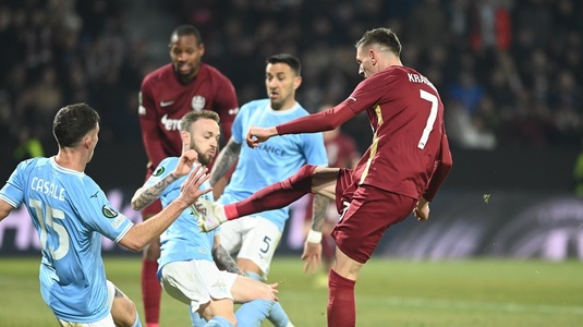 Eliminată, dar posibil cu milioane de euro în cont. Un jucător de la CFR Cluj a trezit interesul lui Lazio, după dubla din Conference League. Câţi bani ar trebui să scoată din buzunar Lotito