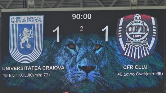 Se înmulţesc semnalele de alarmă! 15-0 pentru Universitatea Craiova la capitolul la care CFR Cluj e specialistă: "Nu văd cum poate câştiga campionatul aşa" 