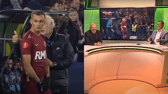 VIDEO | Hohote de râs în direct. Luca Mihai s-a prezentat la meci cu mănuşi: ”Cum, mă, la 20 de grade? Mâine, poimâine vine cu pătura” :)