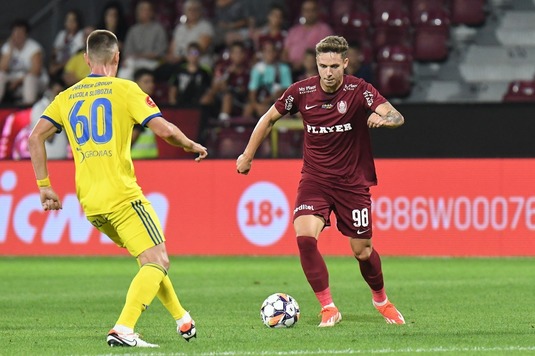 VIDEO | CFR Cluj - Unirea Slobozia 3-0. Victorie clară pentru Dan Petrescu! Louis Munteanu, dublă în tricoul ardelenilor