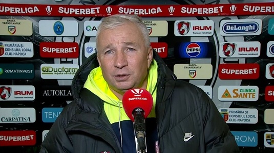 "Nu aveam voie să fac ceea ce am făcut!". Dan Petrescu a recunoscut că a exagerat cu reacţiile avute în Slobozia - CFR Cluj: "Toată lumea vrea pe primul loc"