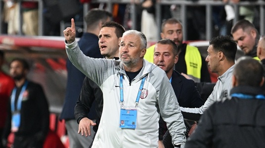 Dan Petrescu, supărat pe arbitrajul din CFR - FCSB 1-1: ”Îmi pare rău că arbitrul a stricat meciul. Băiatul a vrut să dea gol”