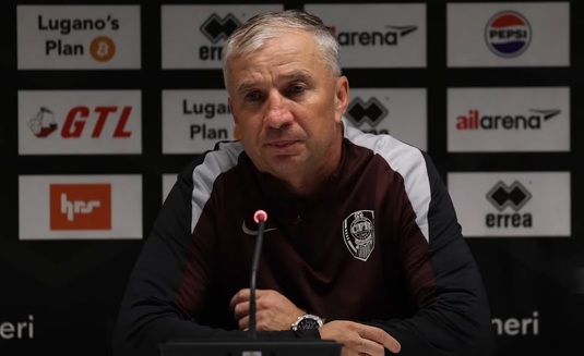 "Se întâmplă la fiecare meci, din păcate!". Dan Petrescu începe să se teamă, deşi CFR Cluj a scos un rezultat bun în turul cu Lugano
