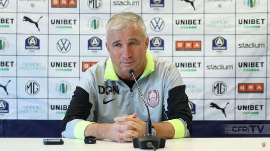 Avertismentul lui Dan Petrescu pentru jucătorii săi înainte de turul cu Hacken: "Trebuie să fim atenţi, ne poate juca feste"