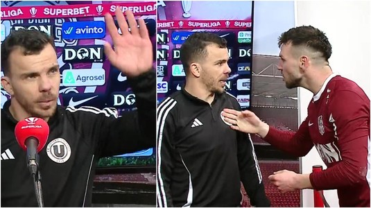 Cordea s-a dus direct la Nistor în timpul interviului pentru a-l înfrunta. Reacţia mijlocaşului Universităţii: "Vorbim după, nu e frumos ce-ai făcut" | VIDEO