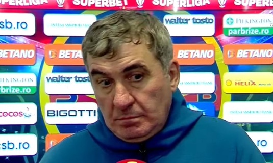 "Ce să vorbim despre noi? Nimic. N-am înţeles nimic". Supărat pentru înfrângerea cu Dinamo, Gică Hagi a lăudat un singur fotbalist: "Căpitanul, la 37 de ani"