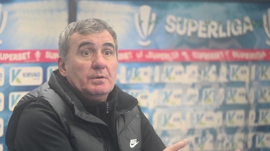 Necăjit, Gică Hagi a atacat în conferinţă arbitrajul din duelul cu FCSB: ”Scrie clar. A lovit piciorul prima oară. Doar a atins pe mână”