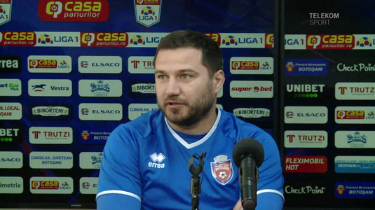 VIDEO | Marius Croitoru i-a răspuns lui Dan Petrescu. Mesaj clar al antrenorului de la Botoşani: "Vă daţi seama ce am realizat dacă se teme de noi?"