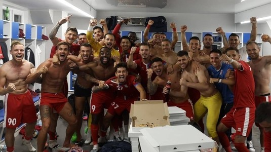 „Hora Bucuriei”. La finalul meciului cu Ordabasy, fotbaliştii lui FC Botoşani au declanşat fiesta în vestiar | VIDEO