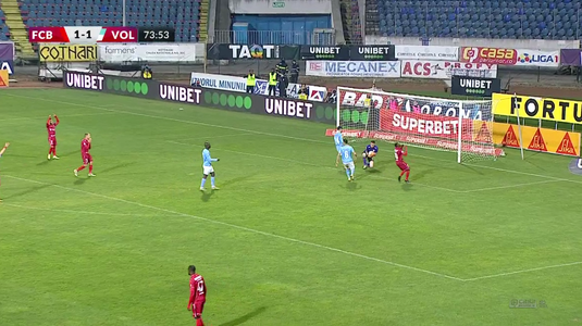 VIDEO FC Botoşani - FC Voluntari 1-1. Meci echilibrat între cele două echipe. Moldovenii au avut un om eliminat