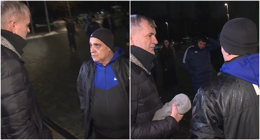 VIDEO | "Hoţule, blatistule!". Iftime, în conflict cu un suporter, imediat după FCSB - Botoşani. Finanţatorul l-a confruntat