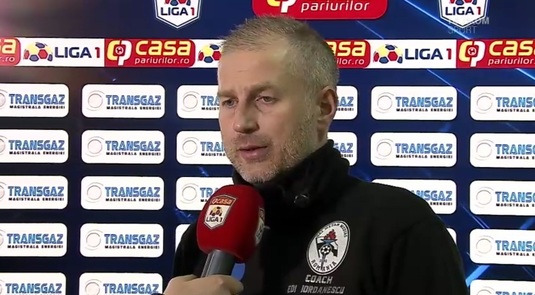 VIDEO | Edi Iordănescu, mulţumit după egalul cu CFR Cluj: "Un punct de moral! Suntem printre cele mai bune echipe din România!"