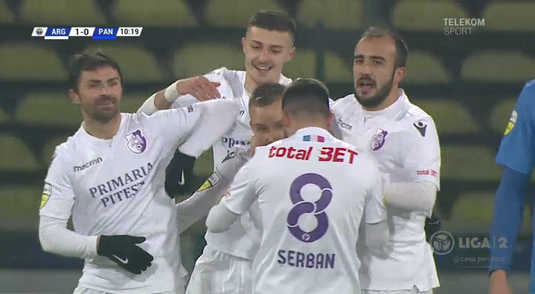 VIDEO | Meciul lui Buhăescu! FC Argeş - Pandurii Târgu Jiu 3-1 şi piteştenii termină anul cu victorie! Cum a reacţionat Dică
