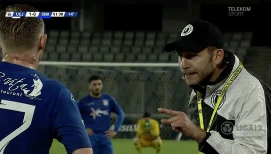 VIDEO | Nu e bine să-l enervezi pe Lobonţ. Cum l-a pus la respect antrenorul lui U Cluj pe un tânăr jucător de la Snagov: "Ai înţeles?"