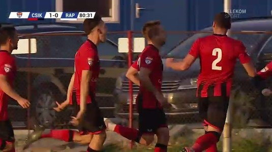 VIDEO | Csikszereda Miercurea Ciuc - Rapid 1-0. Majzik a marcat unicul gol al victoriei în meciul cu echipa lui Pancu