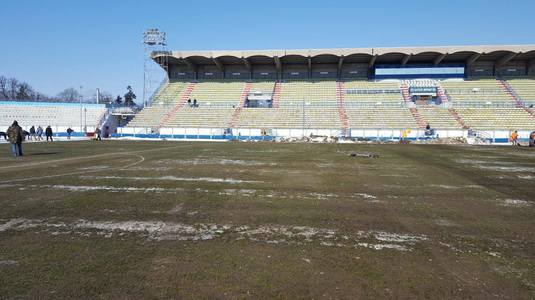 Ne pregătim de o luptă în noroi la Sibiu | AVEM IMAGINI de pe stadionul unde se va juca Hermannstadt - FCSB