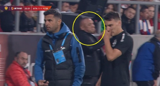 VIDEO | Ce făcea un bodyguard în spatele lui Dică, într-un moment în care antrenorul FCSB-ului dădea indicaţii :)