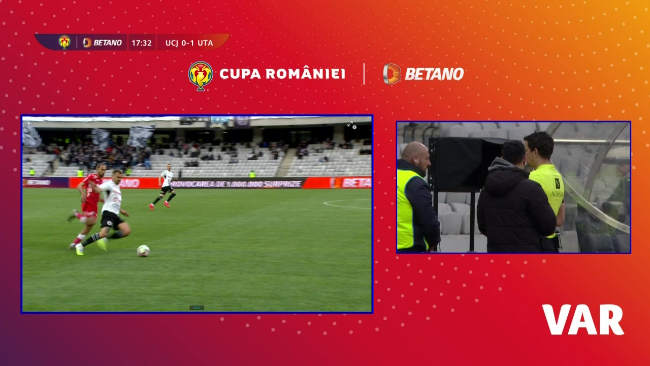 FC Hermannstadt - U Cluj 1-2, în sferturile de finală ale Cupei României.  Ardelenii vor juca în semifinale cu UTA - Antena Sport