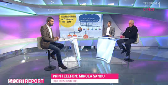 EXCLUSIV | Dialog exploziv la Telekom Sport! Mircea Sandu nu s-a mai putut abţine: ”Mincinosul ăsta cheltuie banii Federaţiei”
