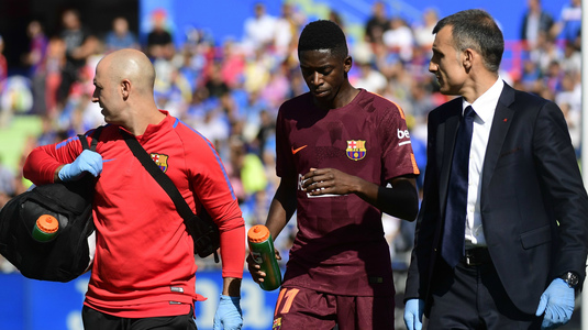 Dembele a fost operat cu succes | Fotbalistul Barcelonei va lipsi 3 luni şi jumătate de pe teren