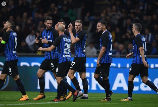 Internazionale Milano, pe primul loc în campionatul Italiei
