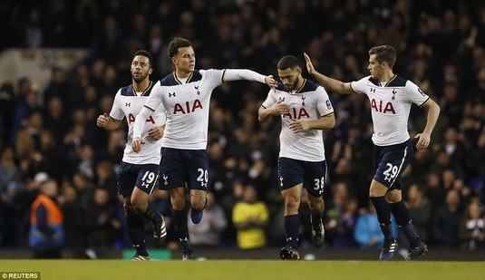 Echipa Tottenham Hotspur a învins, pe teren propriu, cu scorul de 1-0, formaţia Middlesbrough