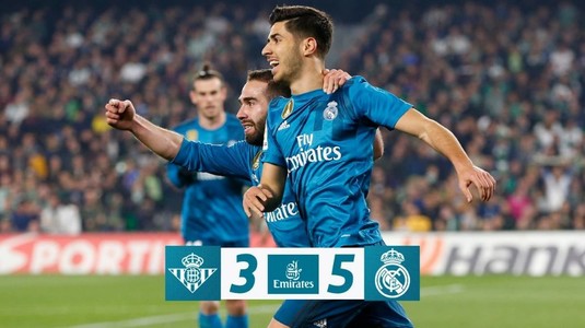 VIDEO | Meci nebun în La Liga. Opt goluri marcate în Betis - Real Madrid