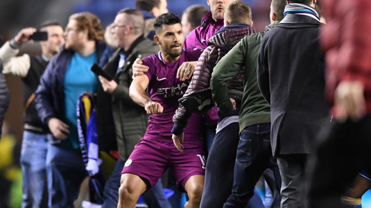 Aguero nu va fi sancţionat de FA după ce a lovit un fan la finalul meciului cu Wigan