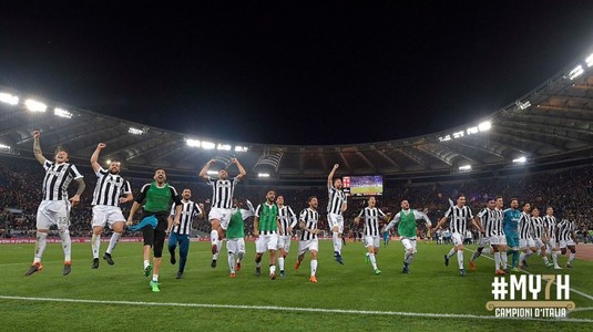 #MY7H | Juventus e campioana Italiei pentru al şaptelea sezon la rând! Sărbătoarea a fost declanşată încă de la Roma