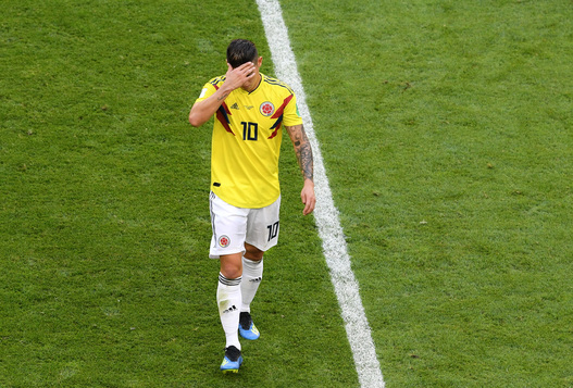 James Rodriguez, starul naţionalei Columbiei, incert pentru meciul cu Anglia din optimile Cupei Mondiale