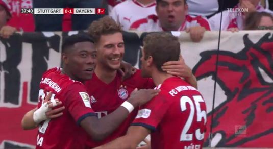 VIDEO | Bayern Munchen se impune în faţa lui Stuttgart. Lewandowski, gol şi pasă de gol