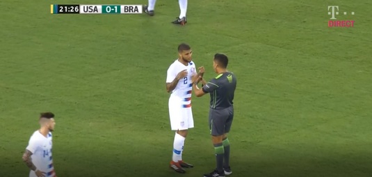 VIDEO AMUZANT | ”Tu nu te-ai uitat la Cupa Mondială?” Reacţia unui fundaş de la SUA după ce l-a faultat pe Neymar :)