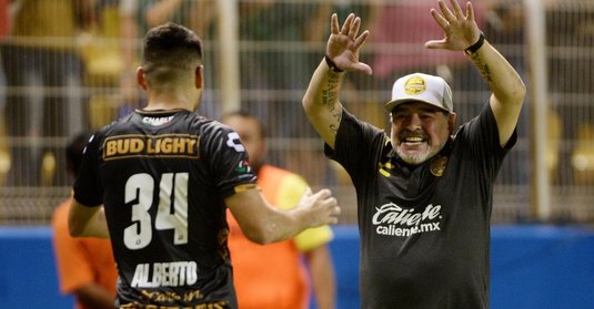 Maradona a debutat cu victorie ca antrenor la echipa Dorados de Sinaloa, din a doua ligă mexicană
