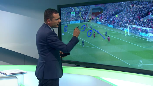 VIDEO | Vlad Munteanu a ieşit la tablă. Expertul Telekom Sport a analizat meciul dintre Liverpool şi Manchester City