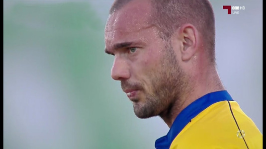 VIDEO | Reacţie nervoasă a lui Wesley Sneijder după ce a fost eliminat: "Ăsta e ultimul meci aici". Ce a declarat după meci