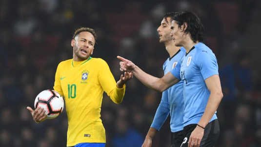 VIDEO | Un nou moment tensionat între Neymar şi Cavani! Ce s-a întâmplat la amicalul Brazilia - Uruguay