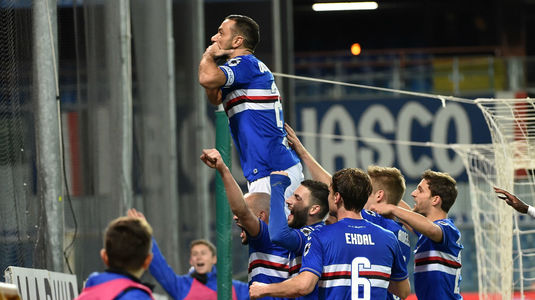 VIDEO | Festival cu opt goluri în Sassuolo - Sampdoria. Quagliarella a marcat senzaţional şi s-a desprins de Cristiano Ronaldo în topul marcatorilor