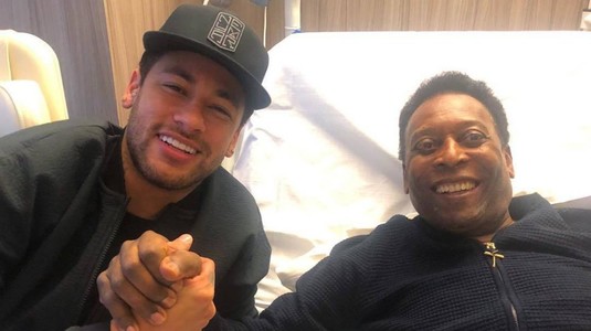 Neymar l-a vizitat pe Pele la spital! Brazilianul a fost internat la o zi după întâlnirea cu Mbappe