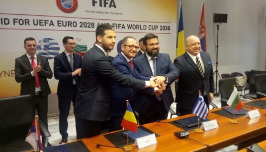 România, Serbia, Bulgaria şi Grecia au semnat memorandumul pentru înfiinţarea Comitetului de Organizare a EURO 2028 şi CM 2030