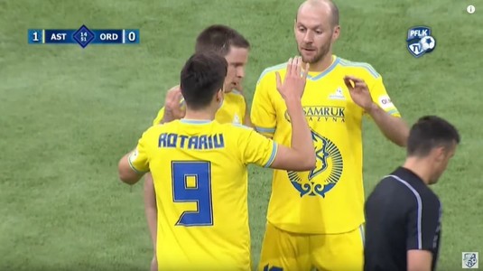 VIDEO | Rotariu a marcat din nou pentru Astana. Gol superb reuşit de român în Kazahstan