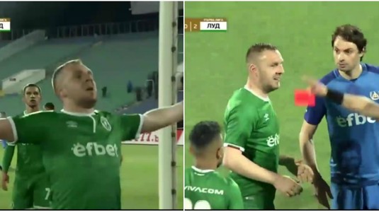 VIDEO | Moţi a comis-o în Bulgaria. A marcat şi a fost eliminat. De ce a primit cartonaşul roşu fundaşul român