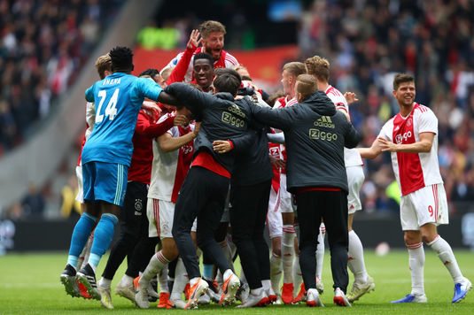 VIDEO | Bucurie fără margini pe Johan Cruyff Arena. Ajax a câştigat în procent de 99.99% titlul în Olanda