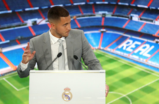 Incredibil! Ce au putut să strige fanii lui Real Madrid în timpul prezentării lui Eden Hazard: "Pe el îl vrem!"