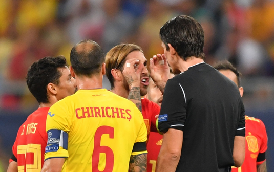 Sergio Ramos, explicaţie surprinzătoare pentru modul în care a celebrat golul cu România. Arbitrul i-a cerut scuze 