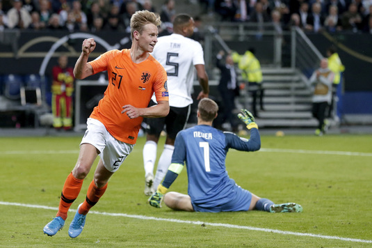 Preliminarii Euro 2020: Olanda a făcut spectacol pe terenul Germaniei. Gareth Bale, gol pentru Ţara Galilor. Toate rezultatele de vineri