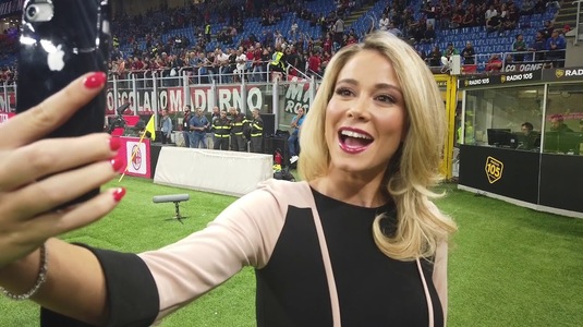 FOTO & VIDEO | Cea mai sexy prezentatoare de sport a atras toate privirile la Derby della Madonnina